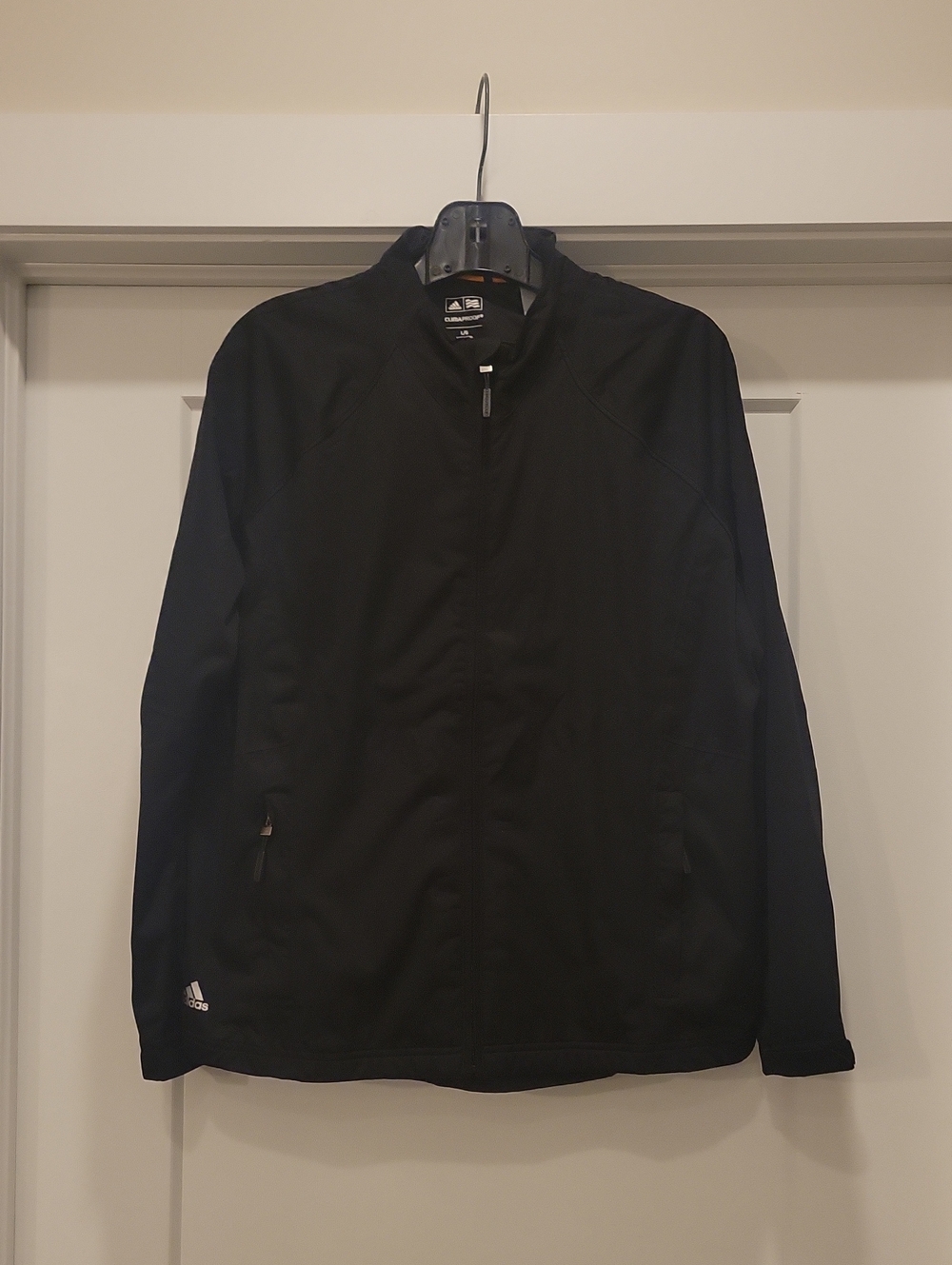 Adidas Women's Black Full Zip Golf Jacket. Climaproof, Size L